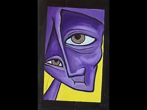 Abstract Face Painting with Acrylics