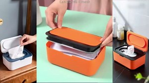 Wipes Dispenser, Wipe Holder for Baby & Adult,Kitchen Wipes Storage Box Keeps Wet Tissue Fresh, Non-Slip Wipes Case, Flushable Wipe Container with Sealing Design Lid (Pink)