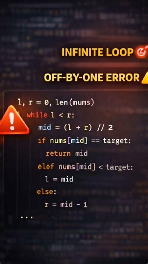 Binary Search looks easy…until ONE boundary breaks it 😱Bounds matter more than you think 🔥