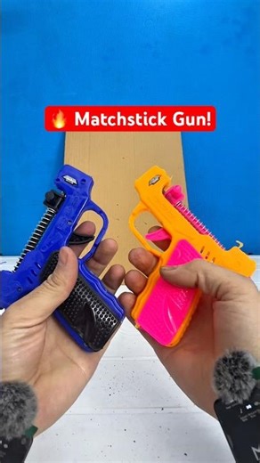 Mini Matchstick Gun Test | ASMR