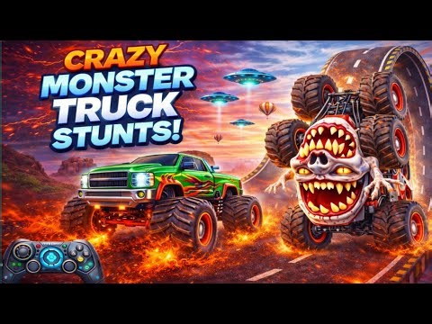 Mega Ramp Challenge! 🤯Super Crazy GT Moster truck Racing stunts 3D || Android Gameplay