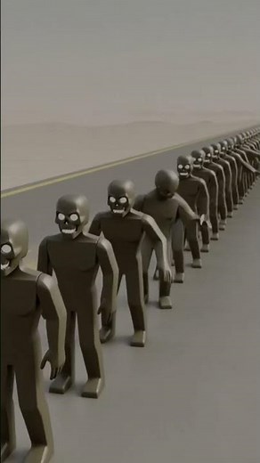 Zombie Contagion: Seamless Horror! 😱 #animation #horror #satisfying #shorts