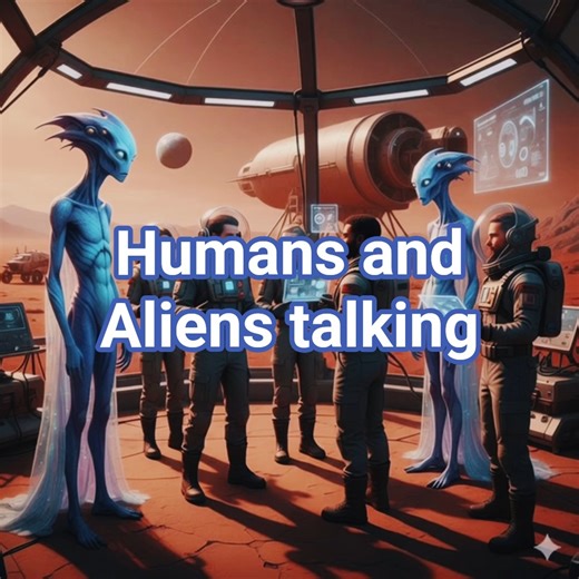 #Humans and aliens talking #ai #shorts
