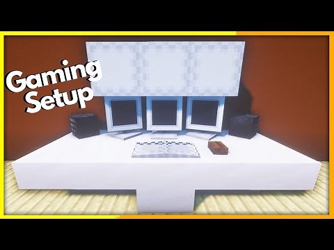 Minecraft Gaming Setup bauen Tutorial 1.18 - Gaming PC bauen in Minecraft Survival
