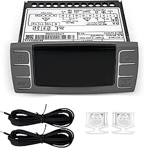 XR06CX-4N1F1 Digital Temperature Controller Compatible with Atosa Freezers with Freezers Panel Thermostat with 2 Temperature Probes Brackets Panel 120v, Commercial Refrigeration - only freezers