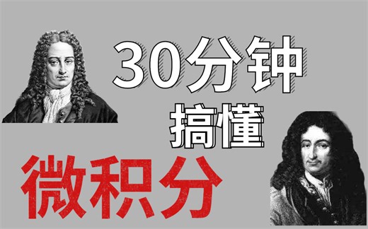 原来【微积分】可以这么简单？30分钟带你快速掌握！