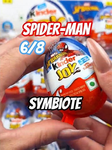 🕸️ Kinder Joy Spider-Man Surprise Egg ASMR Unboxing Symbiote VC350!