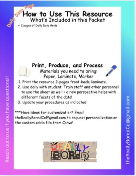 Daily Data Sheet for Life Skills & Routines | Task Analysis | Prompt Tracking