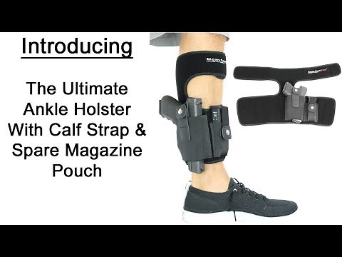 The Ultimate Ankle Holster With Calf Strap and Spare Magazine Pouch by ComfortTac