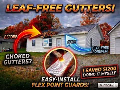 Never Clean Your Gutters Again: FlexPoint Gutter Guard Install!!