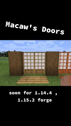 Japanese Paper Doors in New Macaw's Doors Mod!