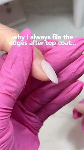 You MUST File Your Nails After Top Coat 🔥