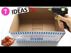 7 BRILLIANT IDEAS WITH CARDBOARD BOXES ( BEST OUT OF WASTE)