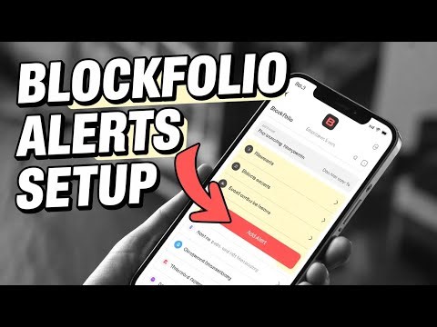 How to start setting up alerts with Blockfolio - Quick Tutorial