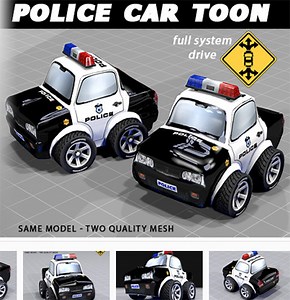 Police Car Toon [[ RELEASE ]] -- full system drive