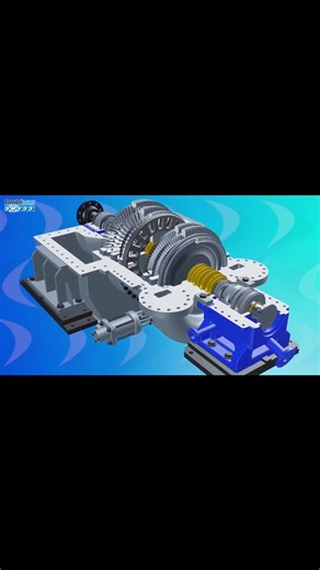 Hüseyin Çiçek on Instagram: "⚙️ STEAM TURBINE ANIMATION — Engineering the Flow of Power 🔩 Main Components and Their Functions 1️⃣ Boiler (Steam Generator): The starting point of the system. Water is heated by fuel combustion or waste heat to produce superheated steam, typically at pressures between 40–160 bar and temperatures of 450–600°C. 2️⃣ Stop & Control Valves: These valves regulate the steam flow entering the turbine. They work in coordination with governor and control systems to maintain