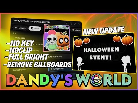 🎭 Updated Dandy’s World Script | No Clip🚀, Full Bright💡, ESP Twisted, Teleport & More l Keyless