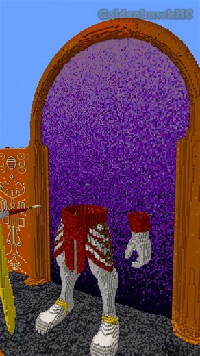 Completed Minecraft Ancient Egypt Statues #minecraft #gaming #minecraftshorts