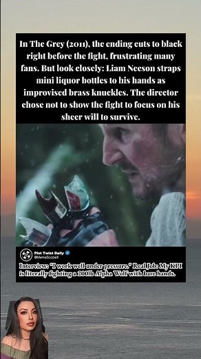 The Hidden Detail In The Grey's Ending Scene 🐺#TheGrey #LiamNeeson #MovieEnding #FilmDetails