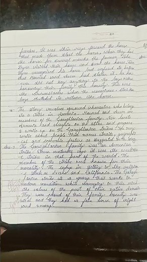 class 11 English snapshot book chapter 1 The summer of beautiful white horse question answer.