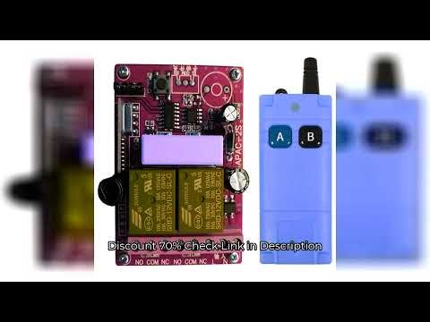 433MHZ Ndustrial AC 110V 220V 2CH RF Wireless Remote Control Switch Radio Receiver With 20-2000M Lon