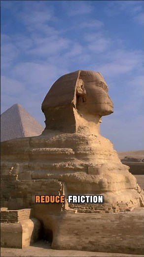 Why is there a 70 ton granite block beneath the Sphinx?