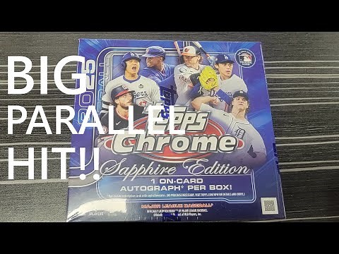 2025 Topps Chrome Baseball SAPPHIRE Box Break - Big Parallel Pull!