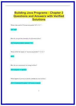Building Java Programs Chapter 2 Questions and Answers with Verified Solutions934 636x882