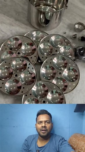 6 Plate Induction Friendly Idli maker Idly cooker 24 Idlies Induction & Standard Idli Maker