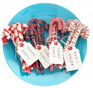 Primitive Candy Canes Homespun Primitive Candy Canes Coffee Stained Candy Canes 4 Design Farmhouse Decor - Etsy