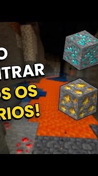 Como Encontrar TODOS os Minérios do Minecraft! (Guia Completo)