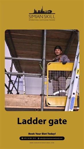 Simian International | Correct installation saves lives. This video explains the right way to fix a ladder gate, ensuring safe access, self-closing protection,... | Instagram