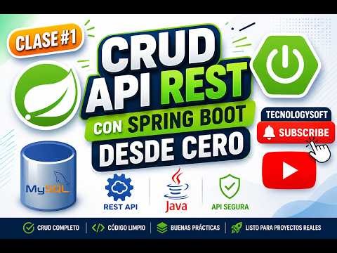 🔥🚀CURSO COMPLETO DE API REST CON SPRING BOOT | CRUD PROFESIONAL DESDE CERO | CLASE #1
