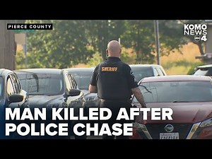 Man killed after foot pursuit leads to officer-involved shooting in Pierce County