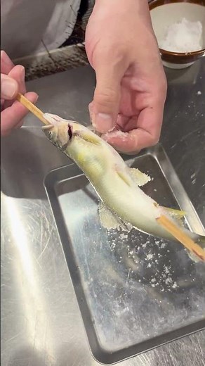 庄やの板前が仕立てる鮎の塩焼き🐟✨