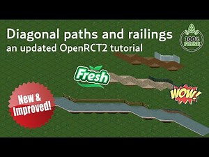 Revisiting diagonal paths and railings | OpenRCT2 tutorial
