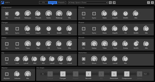 AXFX by Martinic - Multi Effect Plugin VST VST3 Audio Unit AAX CLAP