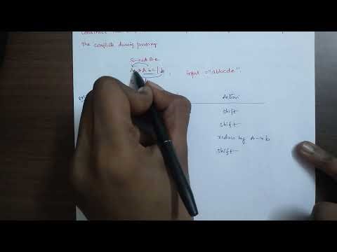 Conflicts during Shift Reduce Parsing | Telugu