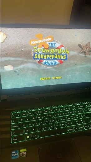 The SpongeBob SquarePants Movie Title Screen #spongebob #2004 #gamecube #nostalgia #retro