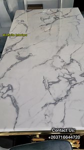9-Piece Marble Dining Table with Elegant Golden Legs ✨ A true statement of class and luxury for your home. 💎 Premium marble finish ✨ Gold-plated legs 💰 Price: $2,400 Upgrade your dining experience in style Contact us 263716644720 077 949 2633 | Infinite Interiors