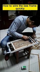 How to wire the bee frame quickly