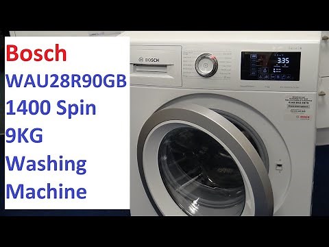 Bosch WAU28R90GB 1400 Spin 9Kg Washing Machine Demo