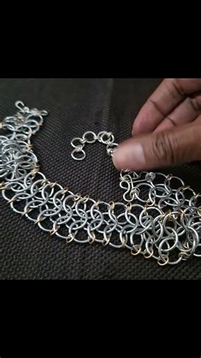 Handmade Steel Chainmaille Jewelry #jewelry #handmadenecklace