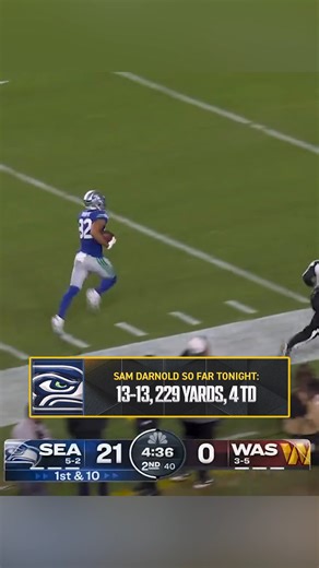 OH MY WORD SAM DARNOLD AND THE SEAHAWKS ARE PUTTING ON A SHOW IN WASHINGTON! via NBC | NFL on FOX