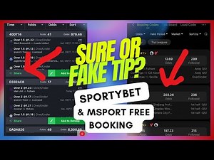 Spot these☝️🥹SportyBet and MSport Sure bet Free Booking Codes Hub - Real/Fake Tips