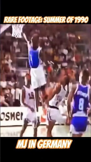 Michael Jordan in Germany, 1990. The GOAT didn’t just dominate the NBA—he took the game global. 🌍🐐