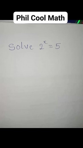 602K views · 5.6K reactions | Taking log of both sides to solve a problem. #philcoolmath #fypシ゚viral #math | Phil Cool Math | Facebook