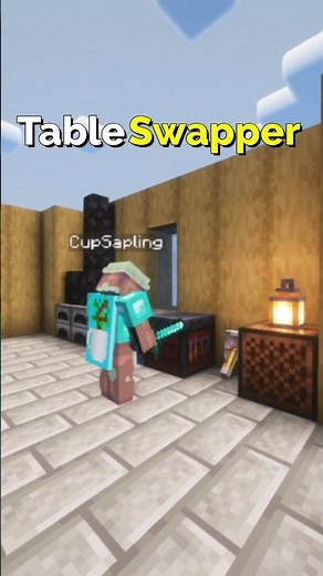 Minecraft Table Swapper Tutorial – Switch Tables Easily & Fast | CupSapling #minecraft #redstone