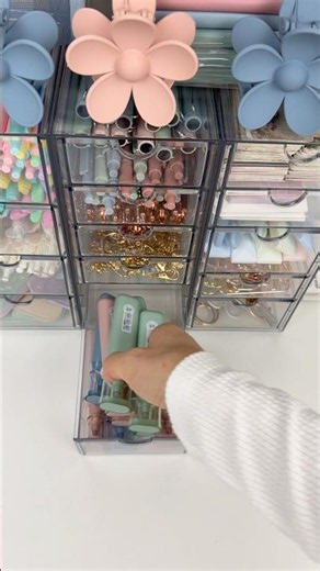 Restocking My Stationery Organizer. Aesthetic ASMR
