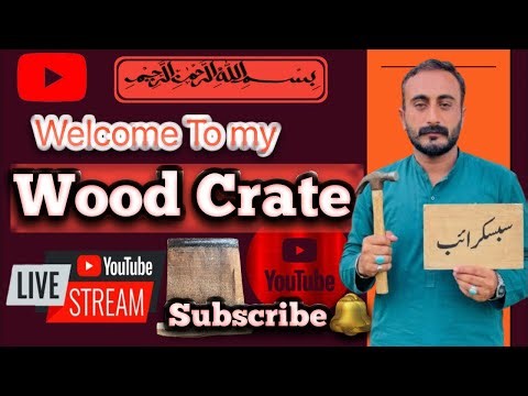 Ghazanfar Khan Official is live doing wood crate work part 2.